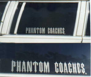 Phantom Coaches Hearse Club sticker